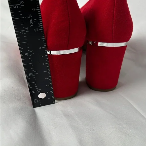Alfani Elegant Red Women's Heels Sz 8 - Picture 4 of 8